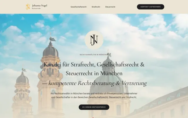 Kanzlei-Website auf dem MacBook