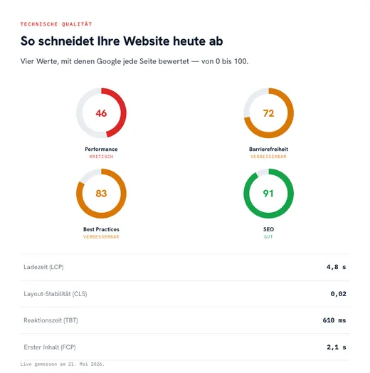 Website-Check — Lighthouse-Scores